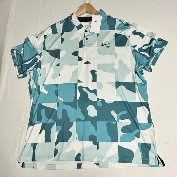 Nike Tour camoGolf Polo ShirtDri-FITDR5310-121 short sleeve Men’sXXL NWT